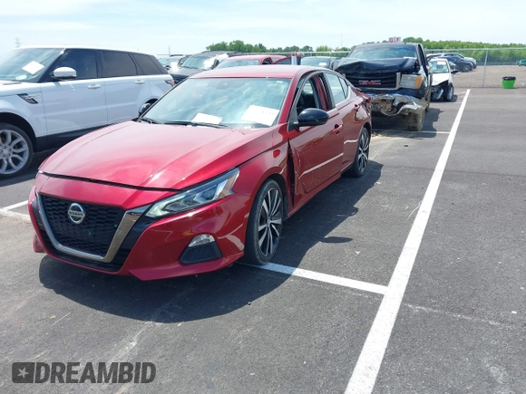 2022 Nissan Altima SR with VIN 1N4BL4CV1NN349635, listed as a IAAI auction lot 42181235 with 42,140 mi miles and . Bid and sale history available at carsss.com. Image 2.