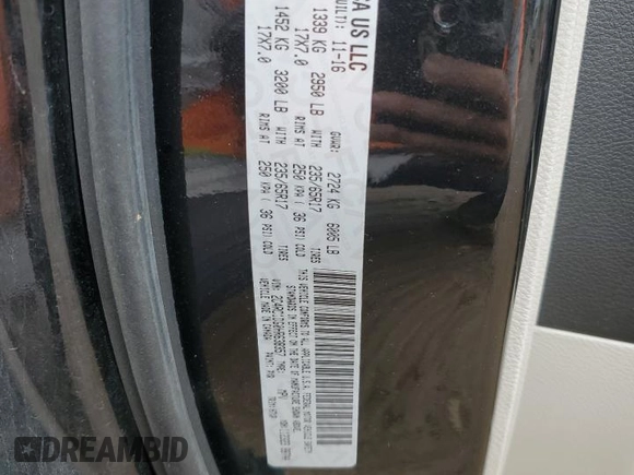 2017 Chrysler Pacifica Touring with VIN 2C4RC1DG0HR638357, listed as a Copart auction lot 59319465 with 100,921 mi miles and Clean title. Bid and sale history available at DreamBid. Image 13.