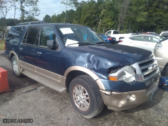 2014 Ford Expedition EL XLT with VIN 1FMJK1H52EEF49578, listed as a IAAI auction lot 31108203 with 159,139 mi miles. Bid and sale history available at carsss.com. Image 1.