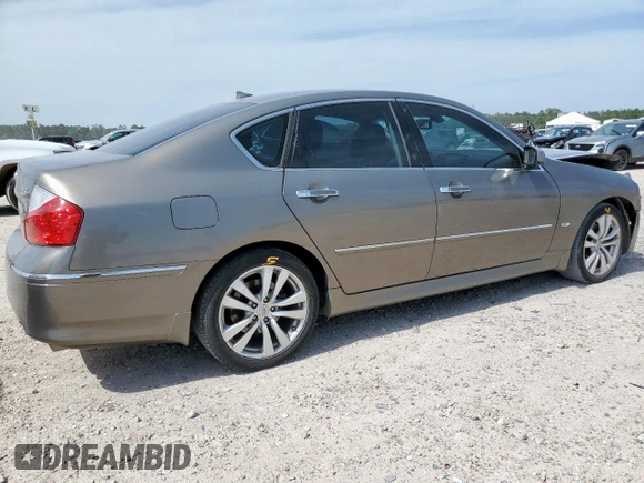 2008 Infiniti M with VIN JNKAY01E48M603429, listed as a Copart auction lot 57249325 with Not provided miles and Salvage title. Bid and sale history available at DreamBid. Image 3.