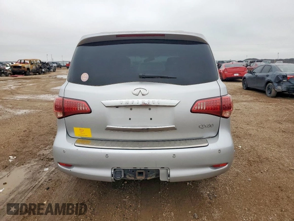 2014 Infiniti QX80 with VIN JN8AZ2NF4E9555026, listed as a Copart auction lot 59152795 with 214,144 mi miles and Clean title. Bid and sale history available at DreamBid. Image 6.