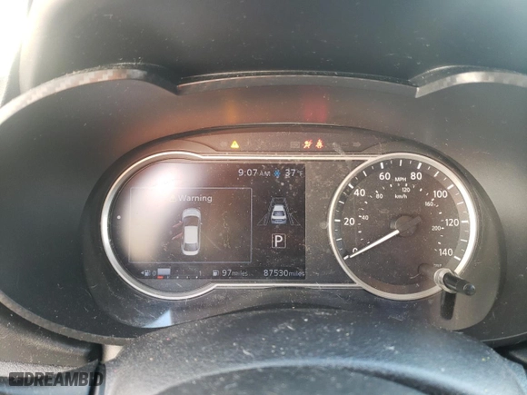 2020 Nissan Versa SR with VIN 3N1CN8FV1LL875100, listed as a Copart auction lot 45849795 with 87,530 mi miles and Salvage Title. Bid and sale history available at carsss.com. Image 9.