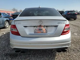 2009 Mercedes-Benz C 63 AMG with VIN WDDGF77X29F346320, listed as a Copart auction lot 49791625 with 143,218 mi miles and Salvage Title. Bid and sale history available at DreamBid. Image 6.
