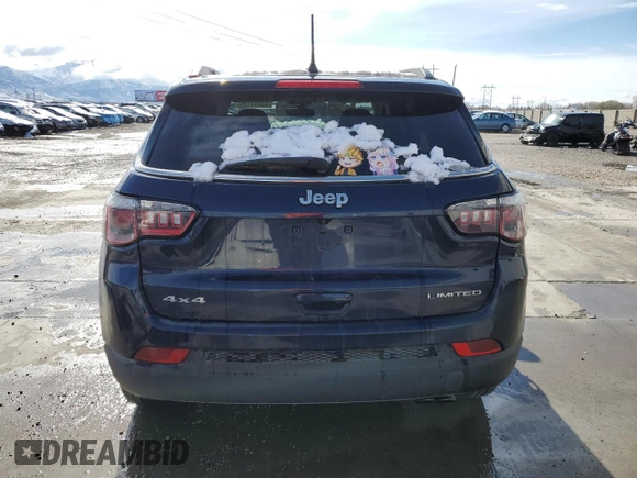 2018 Jeep Compass Limited with VIN 3C4NJDCB0JT252181, listed as a Copart auction lot 48084125 with 103,941 mi miles and Salvage Title. Bid and sale history available at carsss.com. Image 6.