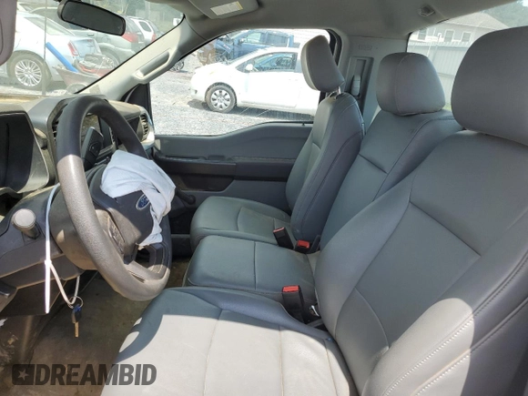 2022 Ford F-150 XL with VIN 1FTMF1EB1NKD82924, listed as a Copart auction lot 62689774 with 46,183 mi miles and Salvage title. Bid and sale history available at DreamBid. Image 10.