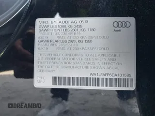 2013 Audi Q5 Premium Plus с VIN WA1LFAFP6DA101589, выставлен на аукционе IAAI как лот 41888962 с пробегом 112 422 миль миль и . История ставок и продаж доступна на DreamBid. Изображение 9.