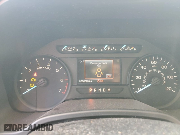 2019 Ford F-150 XL with VIN 1FTEW1CP6KKE80779, listed as a Copart auction lot 46732145 with 83,559 mi miles and Salvage Title. Bid and sale history available at carsss.com. Image 9.
