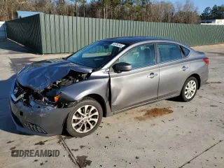 2019 Nissan Sentra S with VIN 3N1AB7APXKY260422, listed as a Copart auction lot 48356345 with 93,039 mi miles and Salvage Title. Bid and sale history available at carsss.com. Image 1.