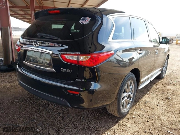 2015 Infiniti QX60 with VIN 5N1AL0MN6FC527545, listed as a IAAI auction lot 41537800 with 121,920 mi miles. Bid and sale history available at carsss.com. Image 4.