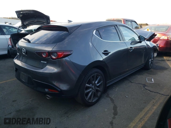 2019 Mazda Mazda3 Hatchback w/Preferred Pkg with VIN JM1BPAMM7K1118633, listed as a Copart auction lot 69500172 with 0 mi miles. Bid and sale history available at carsss.com. Image 3.