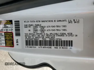 2023 Toyota Tacoma SR z VIN 3TYRX5GN4PT080447, wystawiony jako Copart lot #66465664 z przebiegiem 13 388 mil mil oraz Nie do naprawy • Non repairable. Historia ofert i sprzedaży dostępna na DreamBid. Obrazek 12.