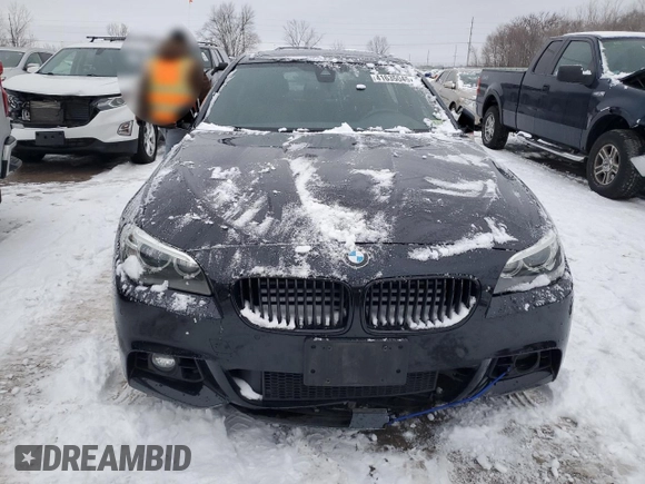 2014 BMW 5 Series 535d with VIN WBAXA5C52ED690024, listed as a Copart auction lot 41635045 with 95,582 mi miles and Salvage Title. Bid and sale history available at carsss.com. Image 5.