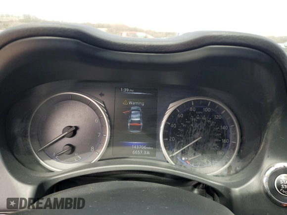 2016 Infiniti Q50 2.0t Premium with VIN JN1CV7AR8GM252752, listed as a Copart auction lot 53073845 with 143,706 mi miles and Salvage Title. Bid and sale history available at carsss.com. Image 9.