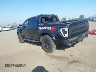 2023 Ford F-150 Raptor with VIN 1FTFW1RJ0PFA44288, listed as a IAAI auction lot 41177459 with 11,146 mi miles and . Bid and sale history available at carsss.com. Image 3.