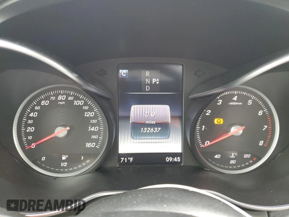 2016 Mercedes-Benz C 300 with VIN 55SWF4JB3GU155989, listed as a Copart auction lot 61872425 with 132,637 mi miles and Salvage title. Bid and sale history available at DreamBid. Image 9.