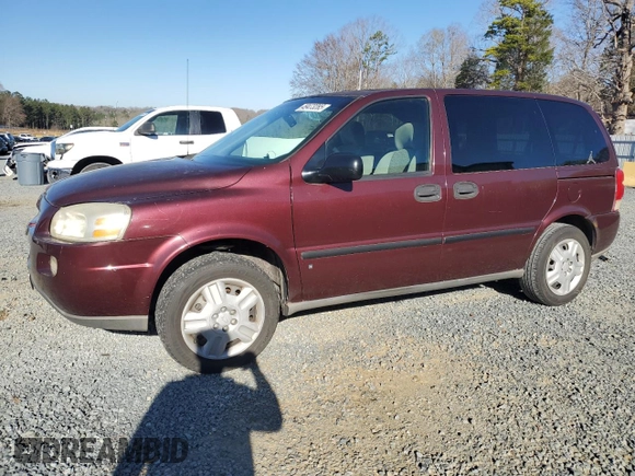 2007 Chevrolet Uplander LS with VIN 1GNDU23W17D178740, listed as a Copart auction lot 49473285 with 280,929 mi miles and Salvage Title. Bid and sale history available at carsss.com. Image 1.