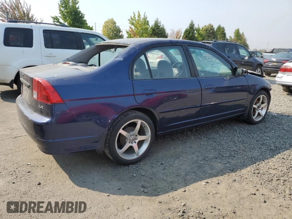2004 Honda Civic LX with VIN 2HGES15554H516769, listed as a Copart auction lot 68873934 with 127,908 mi miles and Salvage Title. Bid and sale history available at carsss.com. Image 3.