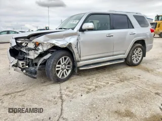 2013 Toyota 4Runner SR5 with VIN JTEZU5JR3D5047744, listed as a Copart auction lot 58667365 with 221,952 mi miles and Salvage title. Bid and sale history available at DreamBid. Image 1.