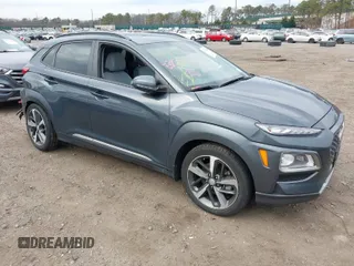 2021 Hyundai Kona Limited with VIN KM8K3CA51MU695241, listed as a IAAI auction lot 41891831 with 48,457 mi miles. Bid and sale history available at carsss.com. Image 1.