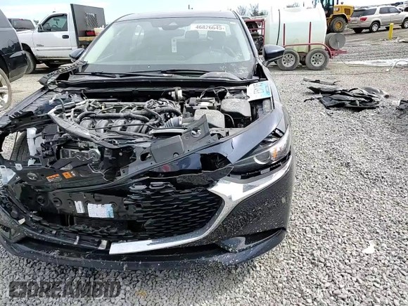 2022 Mazda 3 Preferred with VIN 3MZBPACL3NM317725, listed as a Copart auction lot 46826645 with 23,718 mi miles and Salvage title. Bid and sale history available at DreamBid. Image 10.