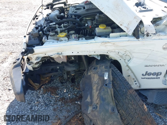 2019 Jeep Wrangler Unlimited Sahara with VIN 1C4HJXEN5KW509806, listed as a IAAI auction lot 42071325 with 95,549 mi miles and . Bid and sale history available at DreamBid. Image 6.