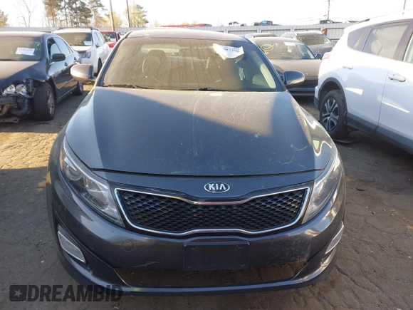 2015 Kia Optima LX with VIN KNAGM4A76F5624013, listed as a IAAI auction lot 41887296 with 224,720 mi miles. Bid and sale history available at carsss.com. Image 12.