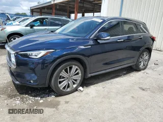 2022 Infiniti QX50 Sensory z VIN 3PCAJ5EA0NF108109, wystawiony jako Copart lot #54412225 z przebiegiem 53 814 mil mil oraz Nie do naprawy • Non repairable. Historia ofert i sprzedaży dostępna na DreamBid. Obrazek 1.