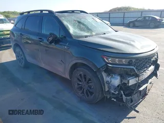 2023 Kia Sorento SX with VIN 5XYRKDLF3PG170608, listed as a IAAI auction lot 42253765 with 72,780 mi miles and . Bid and sale history available at DreamBid. Image 1.
