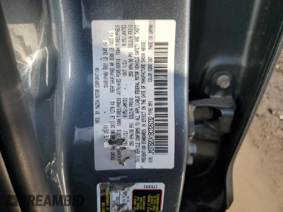 2011 Mazda CX-9 Touring with VIN JM3TB2CA1B0325032, listed as a Copart auction lot 54110615 with 134,418 mi miles and Salvage title. Bid and sale history available at DreamBid. Image 13.