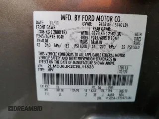 2012 Lincoln MKX with VIN 2LMDJ6JK2CBL11823, listed as a Copart auction lot 47305675 with 138,587 mi miles and Salvage Title. Bid and sale history available at carsss.com. Image 13.