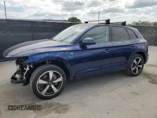 2022 Audi Q5 S line Premium Plus with VIN WA1EAAFY1N2044665, listed as a Copart auction lot 52082905 with 24,285 mi miles and Salvage Title. Bid and sale history available at carsss.com. Image 1.