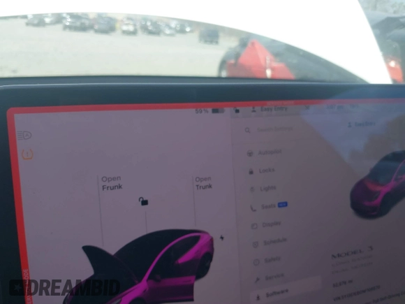 2022 Tesla Model 3 Long Range with VIN 5YJ3E1EB0NF106570, listed as a IAAI auction lot 41832622 with 52,679 mi miles and . Bid and sale history available at DreamBid. Image 17.