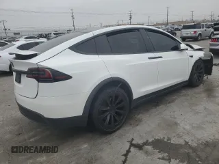 2023 Tesla Model X with VIN 7SAXCBE53PF380665, listed as a Copart auction lot 50799755 with Not Provided miles and Salvage Title. Bid and sale history available at DreamBid. Image 3.