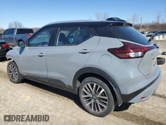 2022 Nissan Kicks SV with VIN 3N1CP5CV0NL497044, listed as a Copart auction lot 47895725 with 36,123 mi miles and Salvage Title. Bid and sale history available at carsss.com. Image 2.
