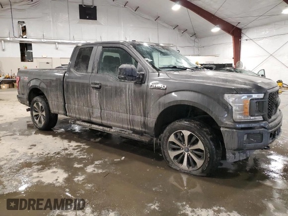 2019 Ford F-150 XL with VIN 1FTEX1EP2KKF06966, listed as a Copart auction lot 44263605 with 82,600 mi miles and Non Repairable. Bid and sale history available at carsss.com. Image 4.