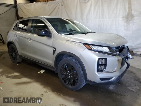 2022 Mitsubishi Outlander ES with VIN JA4ARUAU3NU021423, listed as a Copart auction lot 51933915 with 57,498 mi miles and Salvage title. Bid and sale history available at DreamBid. Image 4.