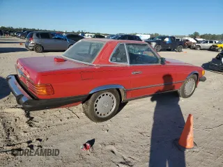 1987 Mercedes-Benz 560 SL with VIN WDBBA48D8HA059600, listed as a Copart auction lot 84690904 with 118,834 mi miles and Clean Title. Bid and sale history available at carsss.com. Image 3.