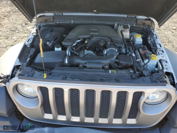 2018 Jeep Wrangler Unlimited Sport S with VIN 1C4HJXDGXJW290990, listed as a Copart auction lot 75910374 with 95,437 mi miles and Salvage Title. Bid and sale history available at carsss.com. Image 12.