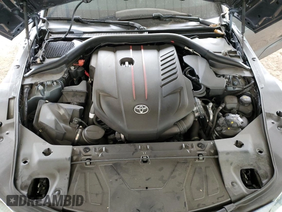 2021 Toyota GR Supra 3.0 with VIN WZ1DB0C09MW036216, listed as a Copart auction lot 86403444 with 14,800 mi miles and Salvage Title. Bid and sale history available at carsss.com. Image 11.