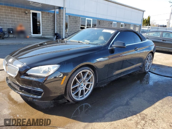 2012 BMW 6 Series 650i z VIN WBALZ3C57CDL73218, wystawiony jako Copart lot #49639975 z przebiegiem 54 408 mil mil oraz Szkoda całkowita • Salvage title. Historia ofert i sprzedaży dostępna na DreamBid. Obrazek 1.