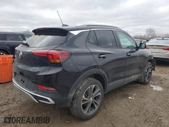 2023 Buick Encore GX Select with VIN KL4MMESL1PB157670, listed as a Copart auction lot 43427635 with 73,723 mi miles and Salvage title. Bid and sale history available at DreamBid. Image 3.