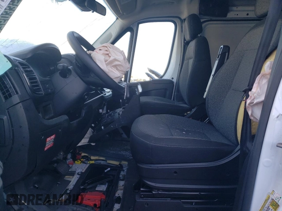 2023 Ram ProMaster Cargo with VIN 3C6LRVVG1PE596511, listed as a Copart auction lot 42750335 with 4,604 mi miles and Salvage Title. Bid and sale history available at DreamBid. Image 7.