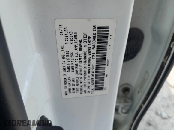 2015 Acura TLX z VIN 19UUB1F3XFA022031, wystawiony jako Copart lot #59871515 z przebiegiem 134 381 mil mil oraz Czysty tytuł • Clean title. Historia ofert i sprzedaży dostępna na DreamBid. Obrazek 13.