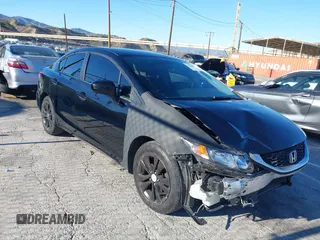 2014 Honda Civic Sedan LX with VIN 19XFB2F55EE251808, listed as a IAAI auction lot 41636636 with 134,544 mi miles. Bid and sale history available at carsss.com. Image 1.