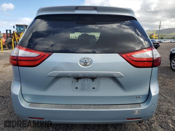 2015 Toyota Sienna LE AAS with VIN 5TDKK3DCXFS577990, listed as a Copart auction lot 56608525 with 93,323 mi miles and Salvage title. Bid and sale history available at DreamBid. Image 6.