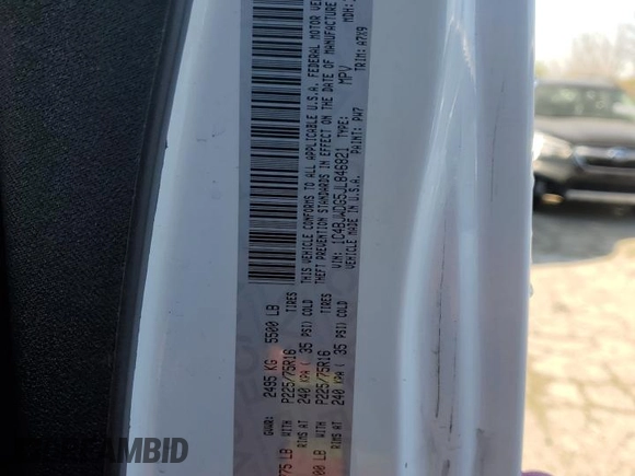 2018 Jeep Wrangler Unlimited Sport S with VIN 1C4BJWDG5JL846821, listed as a Copart auction lot 53310315 with 84,880 mi miles and Salvage title. Bid and sale history available at DreamBid. Image 12.