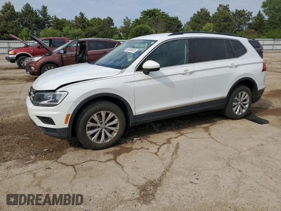 2018 Volkswagen Tiguan SEL with VIN 3VV2B7AX5JM161449, listed as a Copart auction lot 59318875 with 73,343 mi miles and Salvage title. Bid and sale history available at DreamBid. Image 1.
