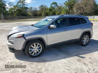 2017 Jeep Cherokee Limited with VIN 1C4PJLDB6HW602869, listed as a Copart auction lot 46781115 with 96,789 mi miles and Salvage Title. Bid and sale history available at carsss.com. Image 1.