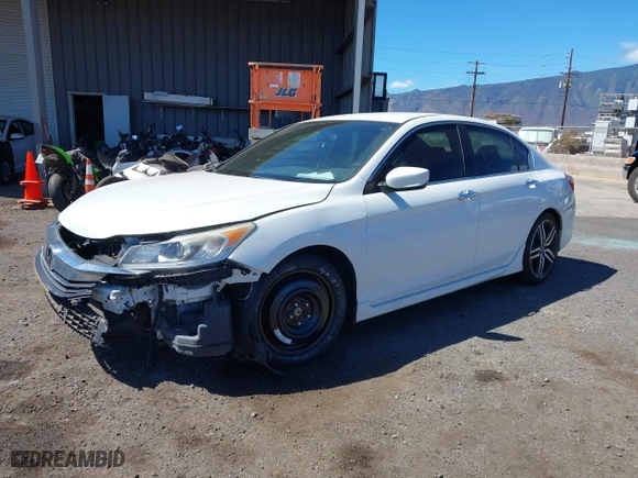 2017 Honda Accord Sedan Sport with VIN 1HGCR2F57HA201709, listed as a IAAI auction lot 40694994 with 1 mi miles. Bid and sale history available at carsss.com. Image 20.