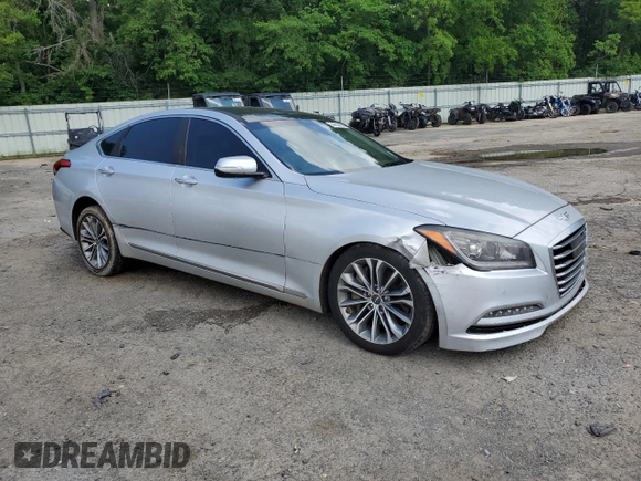 2017 Genesis G80 3.8L z VIN KMHGN4JE0HU182283, wystawiony jako Copart lot #54055095 z przebiegiem 190 024 mil mil oraz Szkoda całkowita • Salvage title. Historia ofert i sprzedaży dostępna na DreamBid. Obrazek 4.